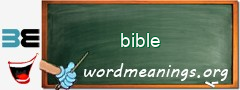 WordMeaning blackboard for bible